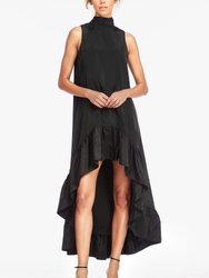 The Yolanda Black High-Low Maxi Gown