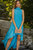The Yolanda Blue High-Low Maxi Gown
