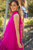 The Yolanda Fuchsia High-Low Maxi Gown
