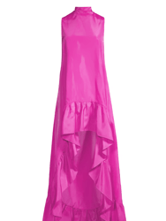 The Yolanda Fuchsia High-Low Maxi Gown