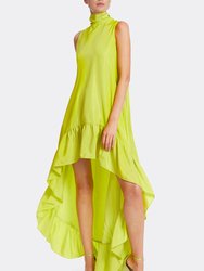 The Yolanda | Lime High-Low Maxi Gown