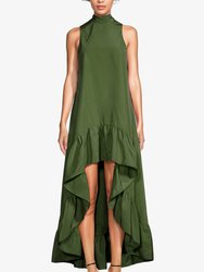The Yolanda | Olive High-Low Maxi Gown - Olive