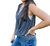 Ashlee V-Neck Tank Top In Charcoal