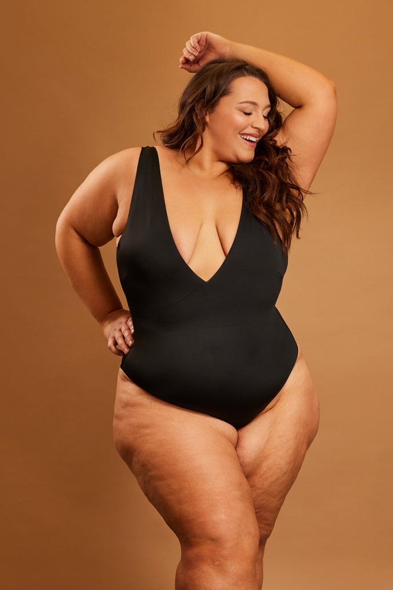 Bellows Plunge High-Cut One Piece - Abyss