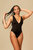 Bellows Plunge High-Cut One Piece - Abyss