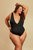 Bellows Plunge High-Cut One Piece - Abyss