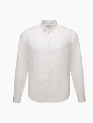 Air Linen Long Sleeve Shirt - White - White