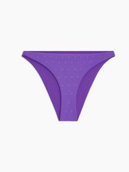 Ashley Rhinestone Bikini Bottom - Ultraviolet