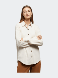 Button Down Waffle Shirt - Swan