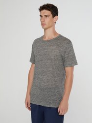 Chad Linen Tee - Heather Grey