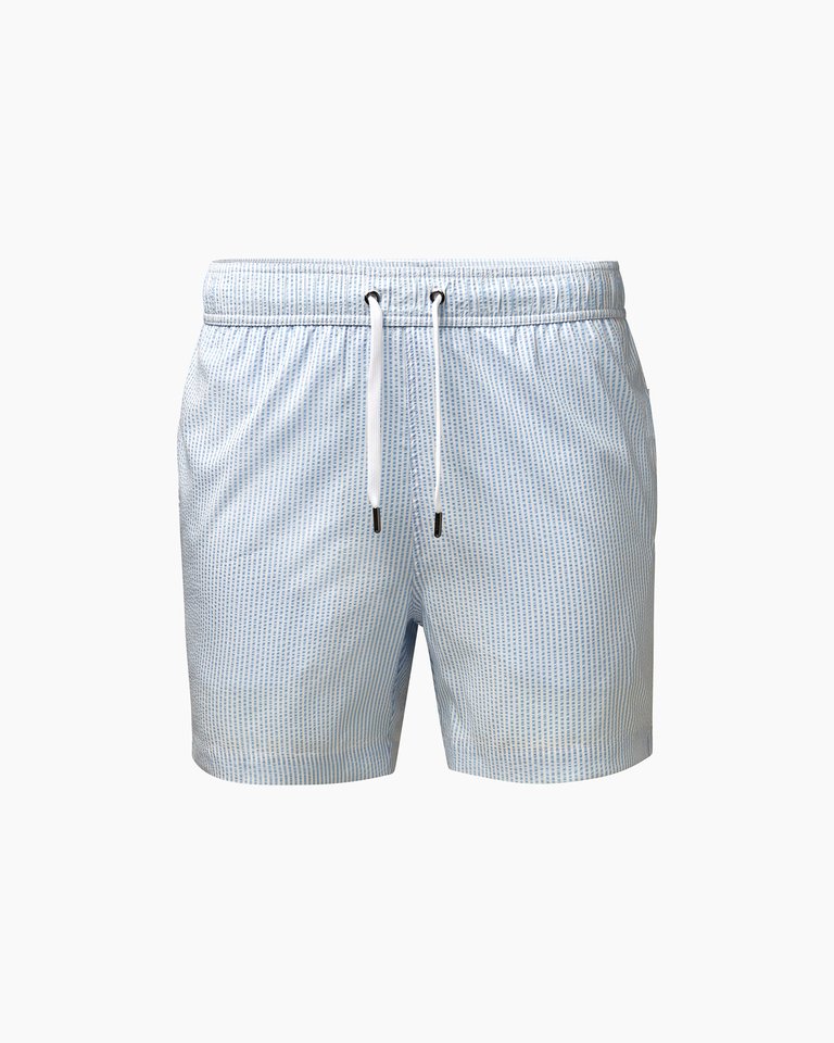 Charles 5" Swim Trunks - Pale Aqua White - Pale Aqua White