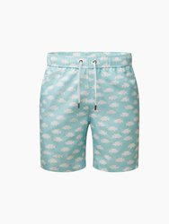 Charles 7" Swim Trunks - Aqua Multi - Aqua Multi