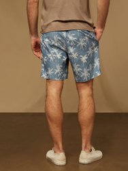 Charles 7" Swim Trunks - Faded Blue Multi