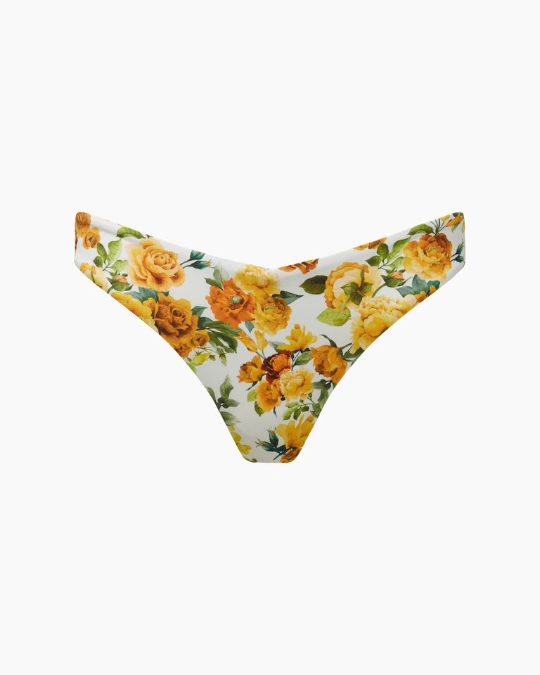 Chiara Bikini Bottom - White Multi - White Multi