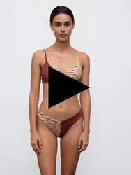 Chiara Colorblock Tricot Bikini Bottom