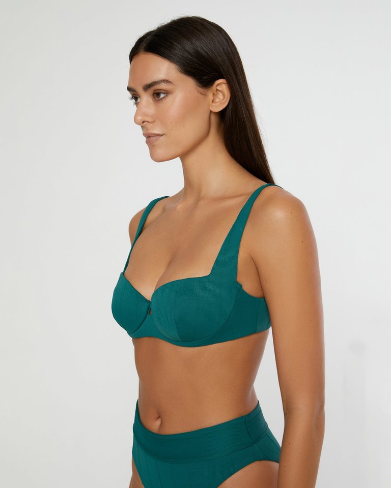 Danica Bikini Top - Jungle Green