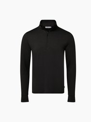 Everyday Half Zip Sweatshirt - Black - Black