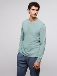 Garment Dye Long Sleeve Jersey Shirt - Sea Moss