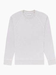 Garment Dye Oversized Crewneck Sweatshirt - Light Heather Grey