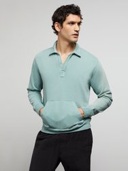 Garment Dye Polo Pullover