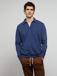 Garment Dye Polo Pullover