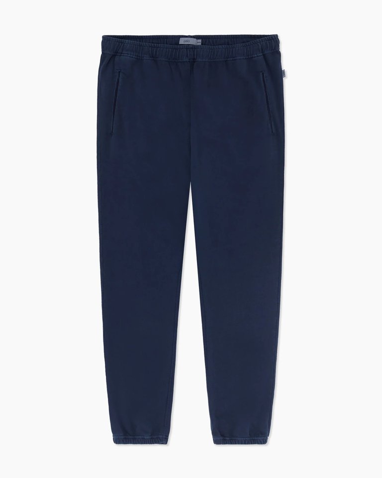 Garment Dye Pull-On Terry Jogger - Deep Navy