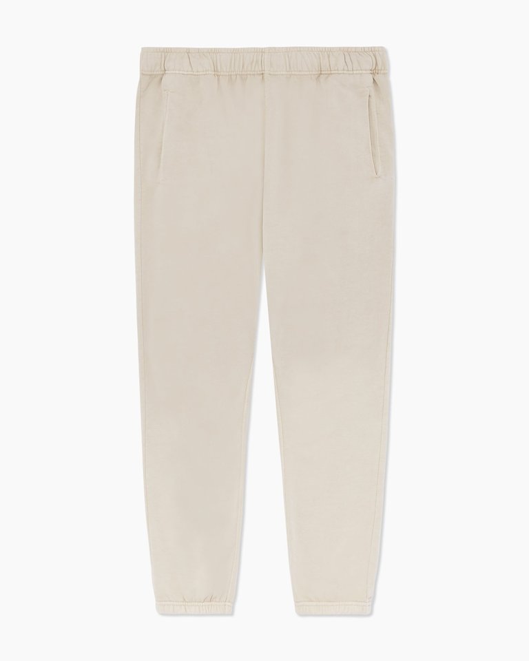 Garment Dye Pull-On Terry Jogger - Swan