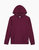 Garment Dye Terry Pull Over Hoodie - Burgundy