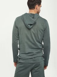 Garment Dye Terry Pull Over Hoodie