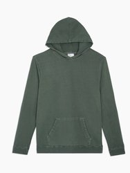 Garment Dye Terry Pull Over Hoodie