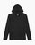 Garment Dye Terry Pull Over Hoodie - Black