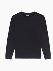 Garment Dye Terry Sweatshirt - Black