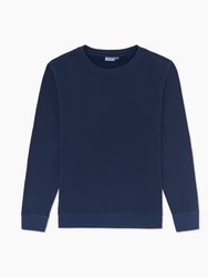 Garment Dye Terry Sweatshirt - Deep Navy