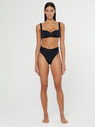 Ivy Bikini Bottom - Black - Black