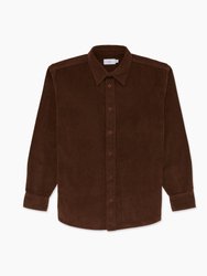 Jumbo Corduroy Mens Overshirt - Bison