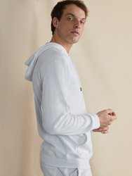 Knit Half Button Hoodie