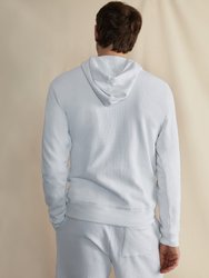 Knit Half Button Hoodie