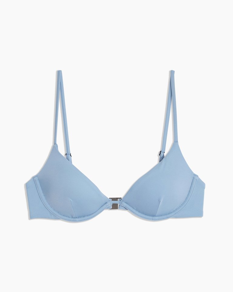 Liana Bikini Top - Faded Denim - Faded Denim