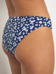 Lily Bikini Bottom - New Blue White Field Floral