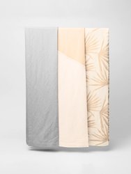 Linen Blanket - Sand White