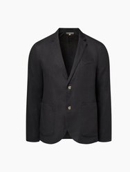 Linen Blazer - Gunmetal