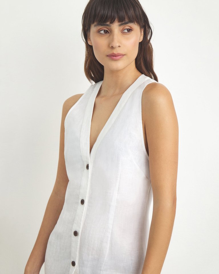 Linen Button Down Maxi