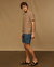 Linen Home Short Sleeve Henley Shirt