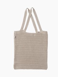 Linen Knit Tote - Dove - Dove