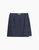 Linen Mini Wrap Skirt - Deep Navy/White Double Pinstripe - Deep Navy White Double Pinstripe