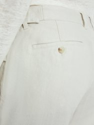 Linen Trouser - Stone