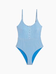 Lola One Piece - Snorkel Blue Striped