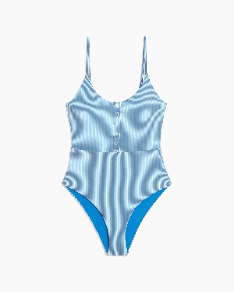 Lola One Piece - Snorkel Blue Striped