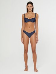 Marilyn Bikini Top - Deep Navy/White - Deep Navy/White