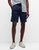 Men Stretch Linen Pull On Cargo Short - Deep Navy